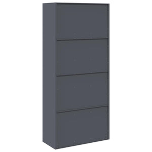 Armadio con archiviazione 2 pcs Antracite 90 x 40 x 200 cm 3406174