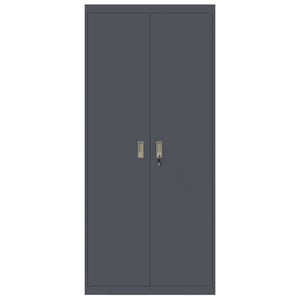 Armadio con archiviazione 2 pcs Antracite 90 x 40 x 200 cm 3406174