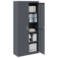 Armadio con archiviazione 2 pcs Antracite 90 x 40 x 200 cm 3406174