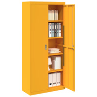 Armadio con archiviazione 2 pcs Giallo senape 90 x 40 x 200 cm 3406175