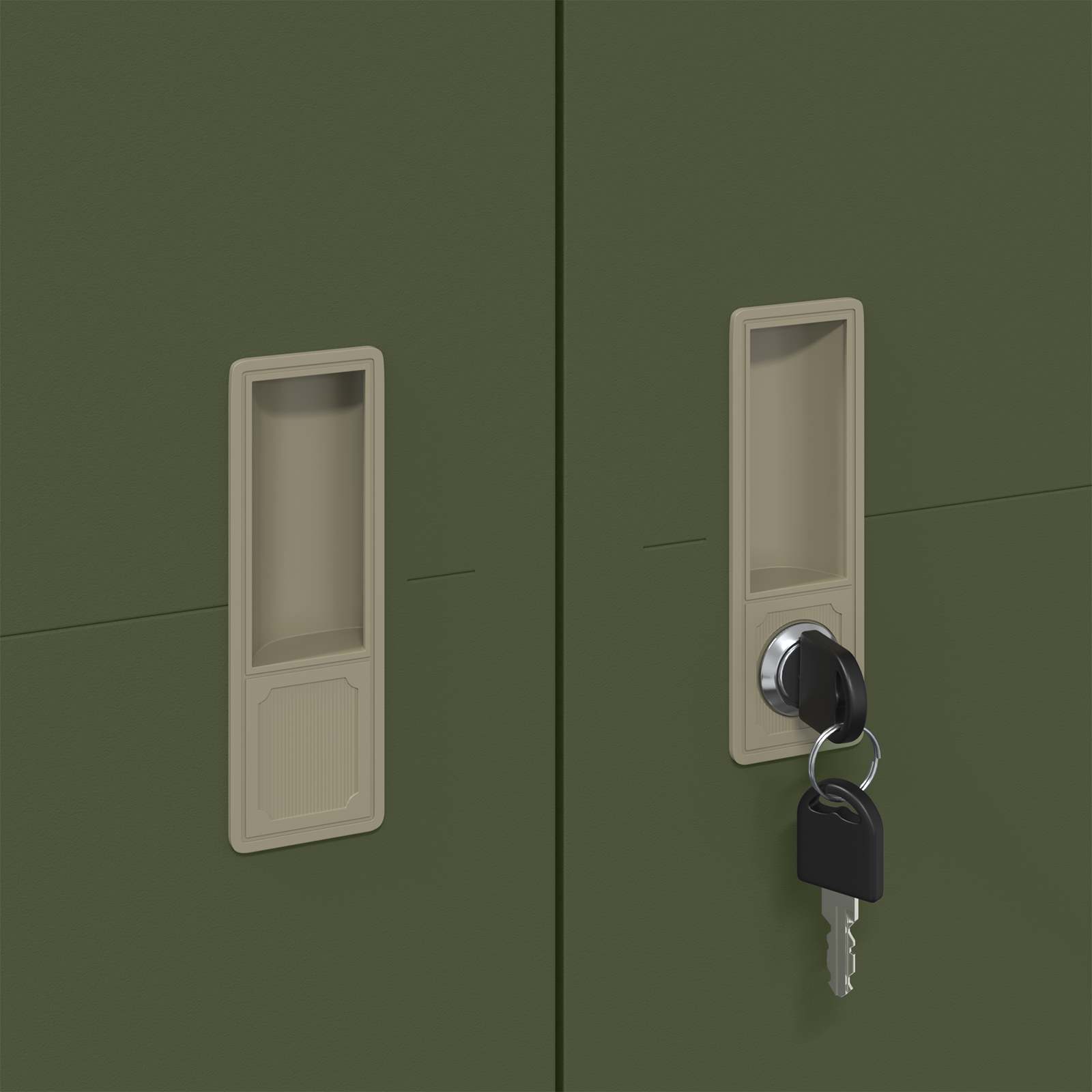 Armadio con archiviazione 2 pcs Verde oliva 90 x 40 x 200 cm 3406176