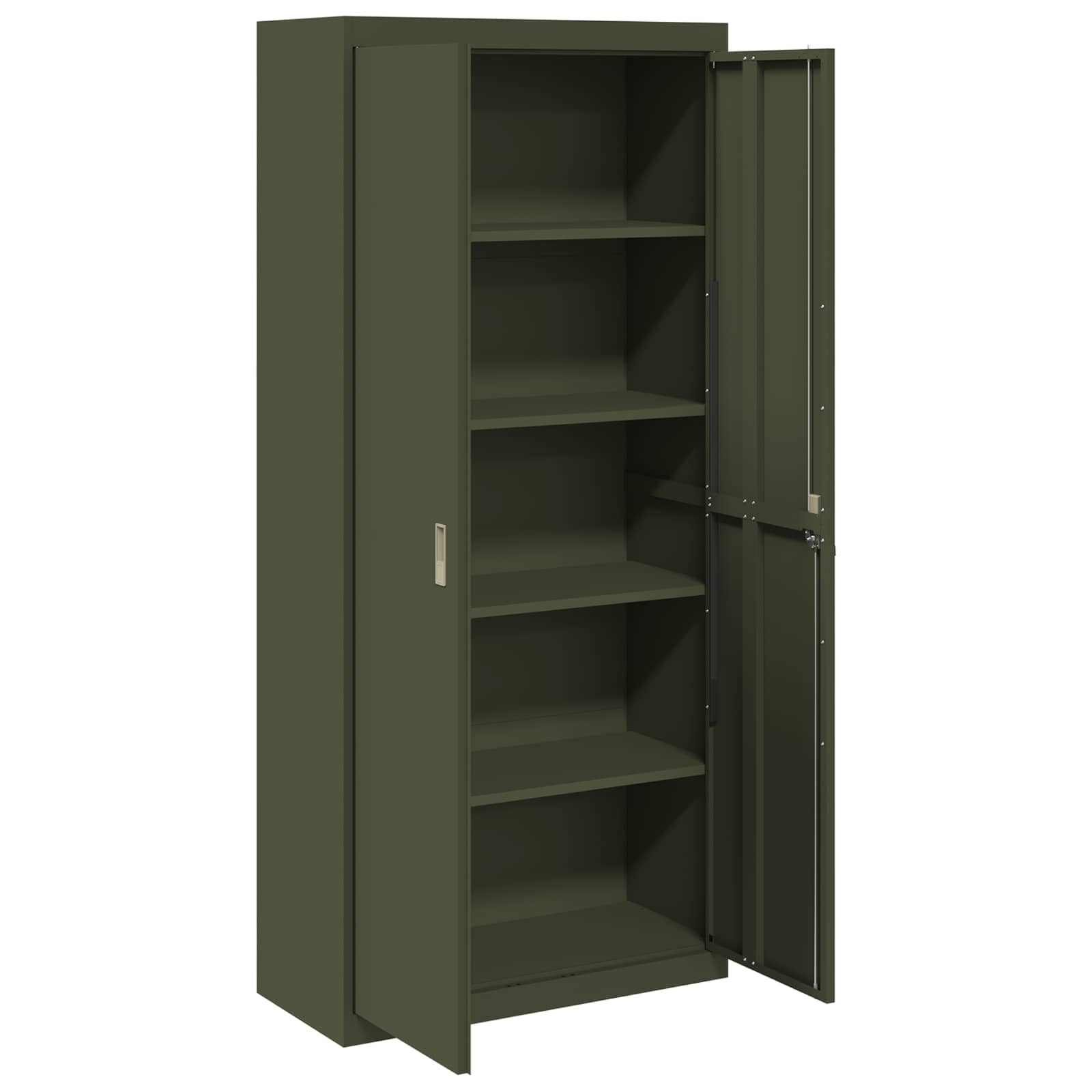 Armadio con archiviazione 2 pcs Verde oliva 90 x 40 x 200 cm 3406176