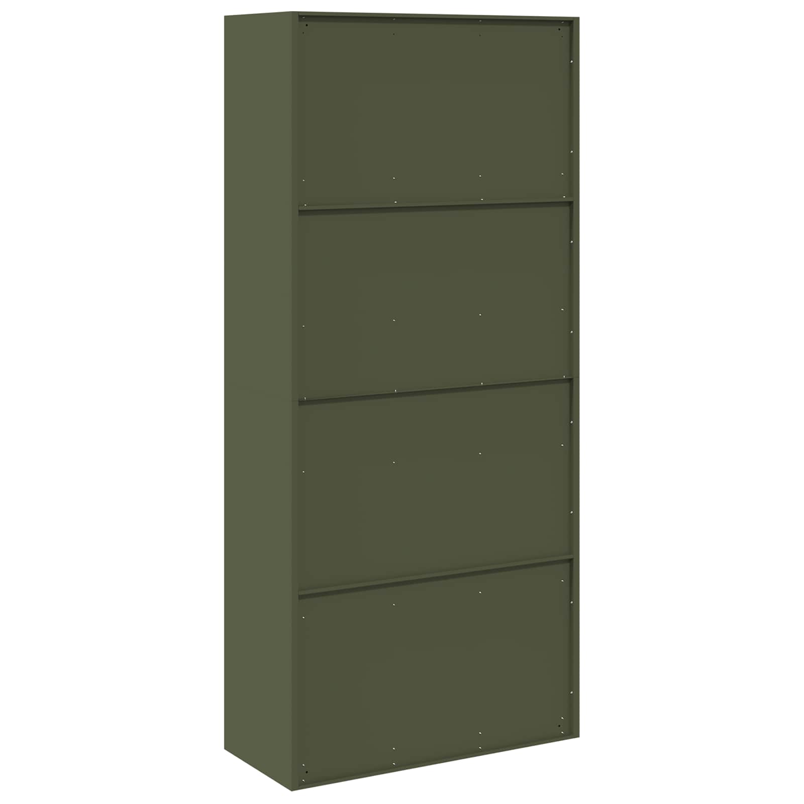 Armadio con archiviazione 2 pcs Verde oliva 90 x 40 x 200 cm 3406176
