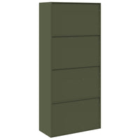 Armadio con archiviazione 2 pcs Verde oliva 90 x 40 x 200 cm 3406176