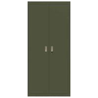 Armadio con archiviazione 2 pcs Verde oliva 90 x 40 x 200 cm 3406176