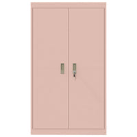 Armadio 2 pcs Rosa 80 x 40 x 140 cm Acciaio laminato a freddo 3406179