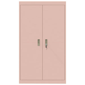Armadio 2 pcs Rosa 80 x 40 x 140 cm Acciaio laminato a freddo 3406179