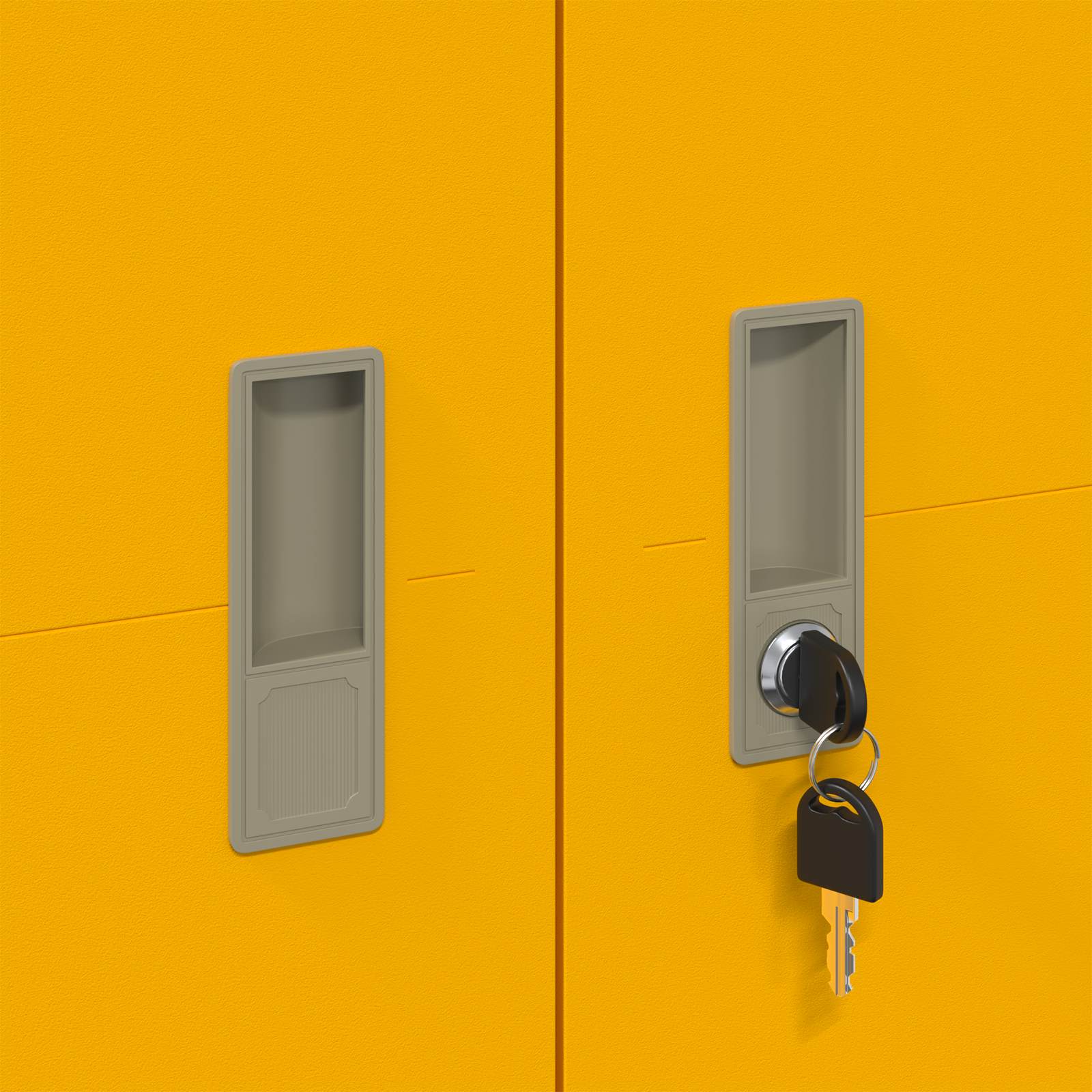 Armadio con archiviazione 2 pcs Giallo senape 80 x 40 x 140 cm 3406181