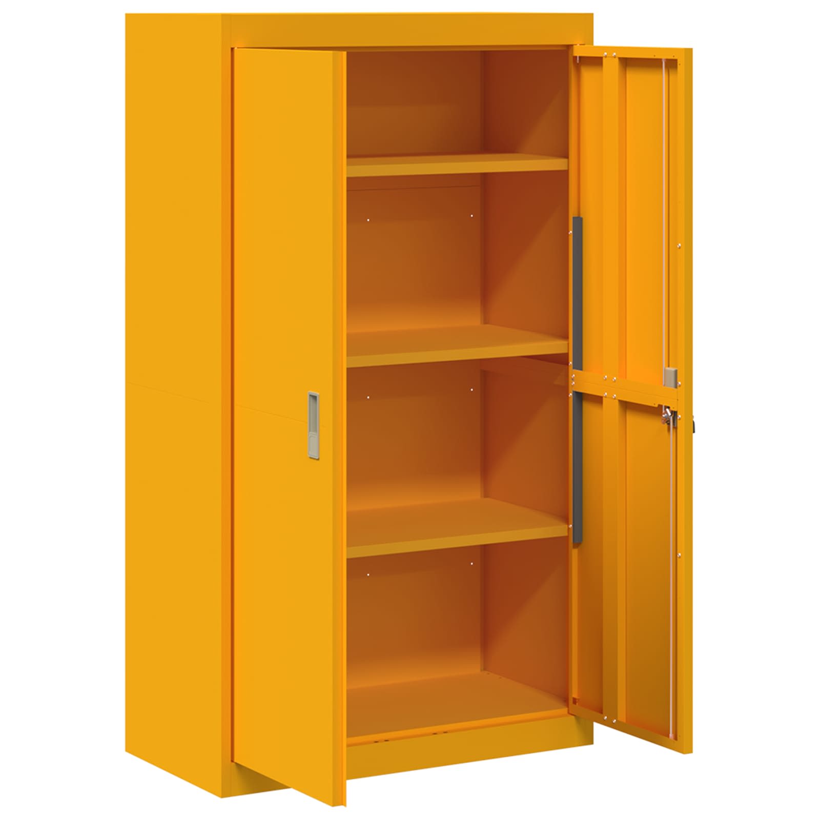 Armadio con archiviazione 2 pcs Giallo senape 80 x 40 x 140 cm 3406181