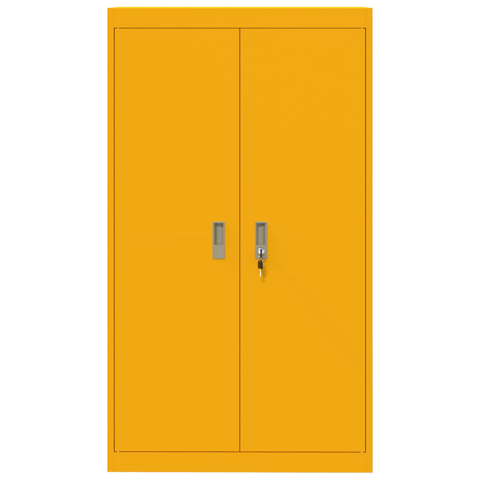 Armadio con archiviazione 2 pcs Giallo senape 80 x 40 x 140 cm 3406181