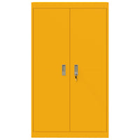 Armadio con archiviazione 2 pcs Giallo senape 80 x 40 x 140 cm 3406181