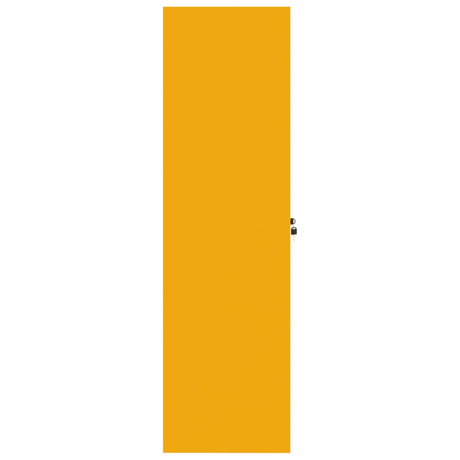 Armadio con archiviazione 2 pcs Giallo senape 80 x 40 x 140 cm 3406181