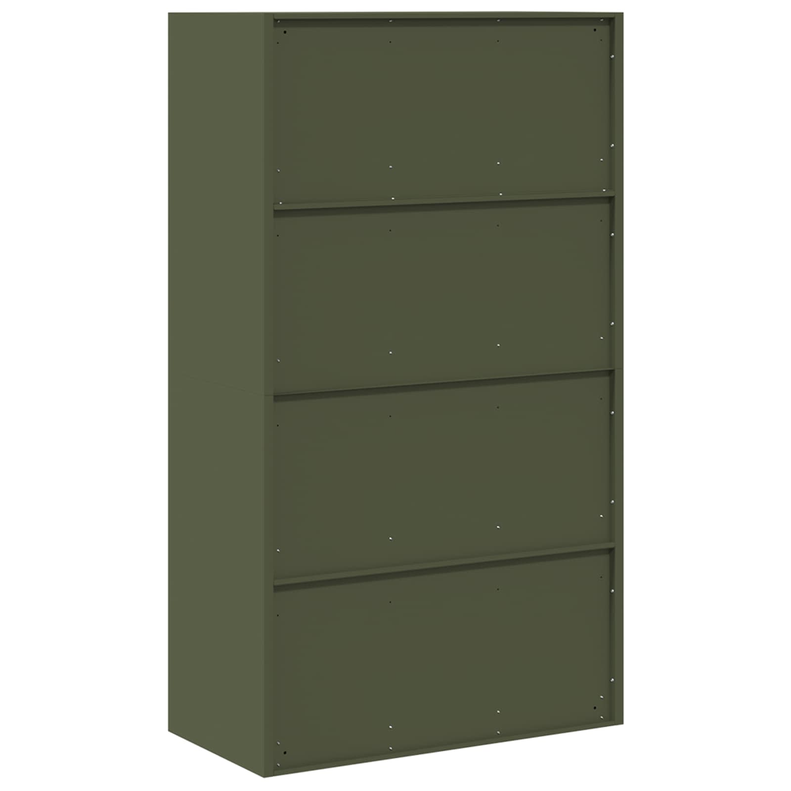 Armadio con archiviazione 2 pcs Verde oliva 80 x 40 x 140 cm 3406182