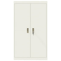 Armadio 2 pcs Bianco 80 x 40 x 140 cm Acciaio laminato a freddo 3406183