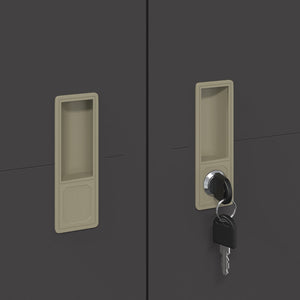 Armadio 2 pcs Nero 60 x 40 x 180 cm Acciaio laminato a freddo 3406196