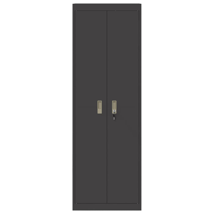 Armadio 2 pcs Nero 60 x 40 x 180 cm Acciaio laminato a freddo 3406196