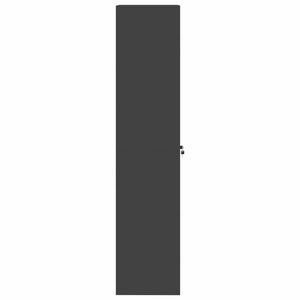 Armadio 2 pcs Nero 60 x 40 x 180 cm Acciaio laminato a freddo 3406196