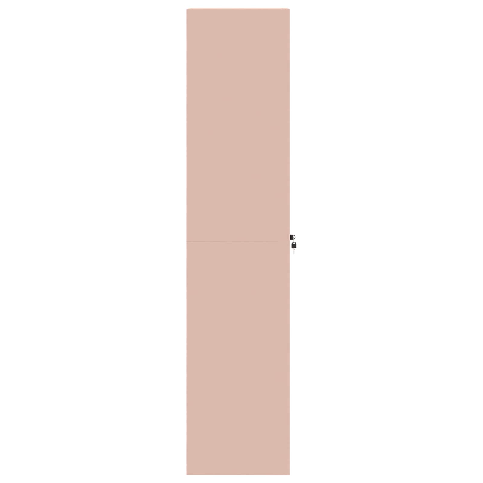 Armadio 2 pcs Rosa 60 x 40 x 180 cm Acciaio laminato a freddo 3406197