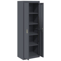 Armadio con archiviazione 2 pcs Antracite 60 x 40 x 180 cm 3406198