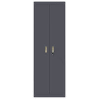 Armadio con archiviazione 2 pcs Antracite 60 x 40 x 180 cm 3406198