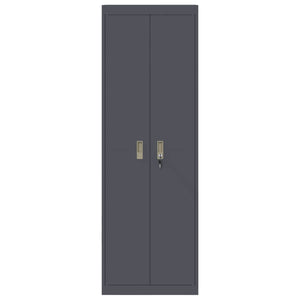 Armadio con archiviazione 2 pcs Antracite 60 x 40 x 180 cm 3406198