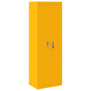 Armadio con archiviazione 2 pcs Giallo senape 60 x 40 x 180 cm 3406199