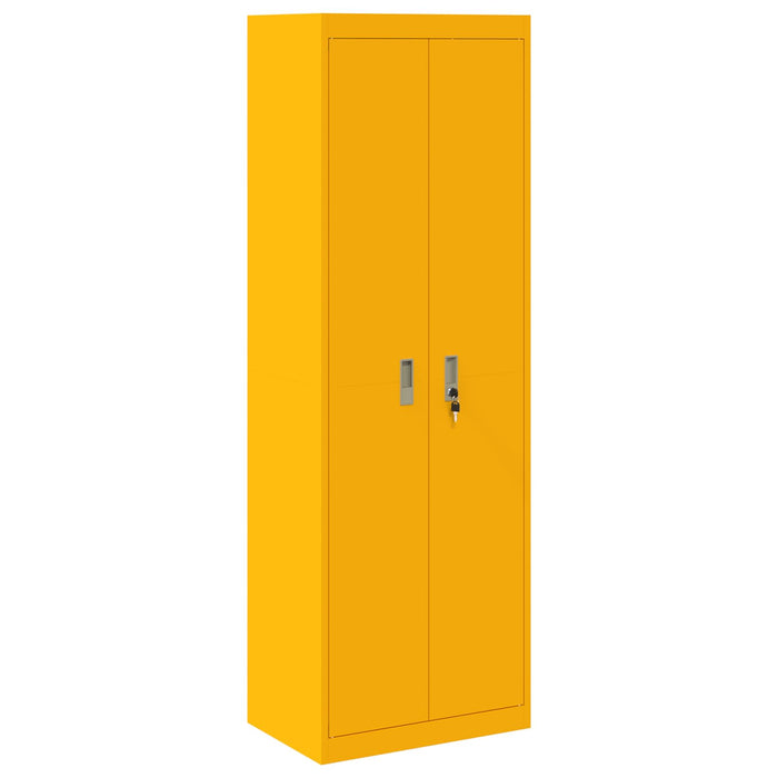 Armadio con archiviazione 2 pcs Giallo senape 60 x 40 x 180 cm 3406199