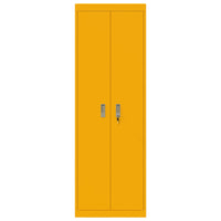 Armadio con archiviazione 2 pcs Giallo senape 60 x 40 x 180 cm 3406199