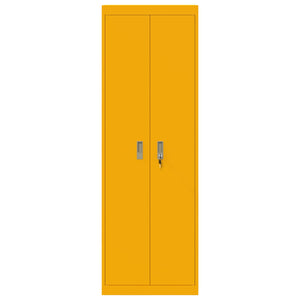 Armadio con archiviazione 2 pcs Giallo senape 60 x 40 x 180 cm 3406199