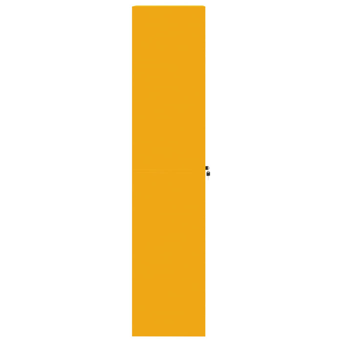 Armadio con archiviazione 2 pcs Giallo senape 60 x 40 x 180 cm 3406199