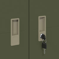 Armadio con archiviazione 2 pcs Verde oliva 60 x 40 x 180 cm 3406200
