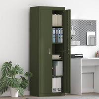 Armadio con archiviazione 2 pcs Verde oliva 60 x 40 x 180 cm 3406200