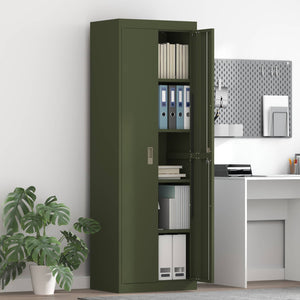 Armadio con archiviazione 2 pcs Verde oliva 60 x 40 x 180 cm 3406200