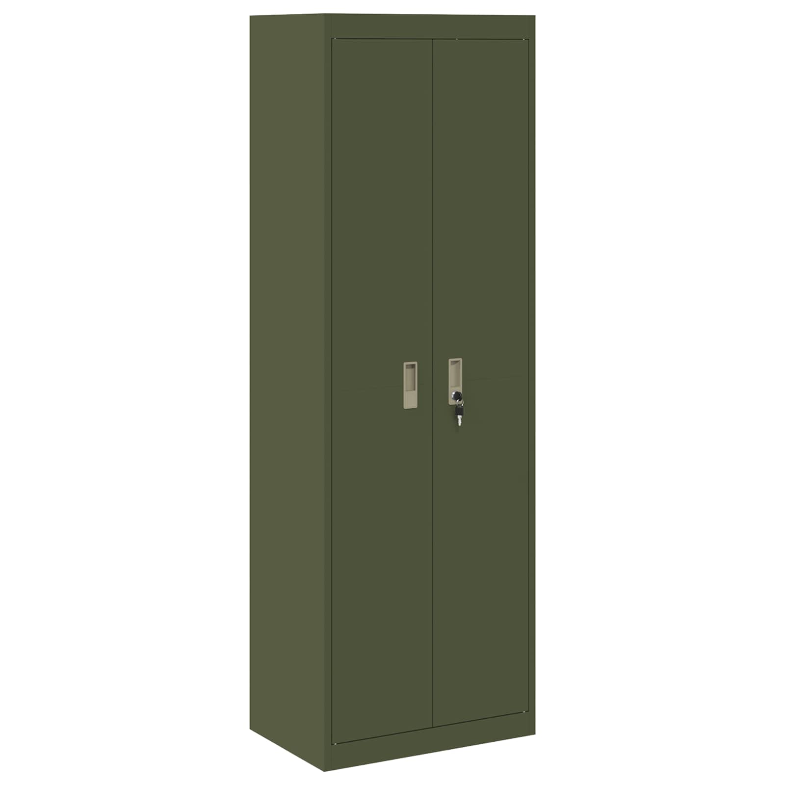 Armadio con archiviazione 2 pcs Verde oliva 60 x 40 x 180 cm 3406200