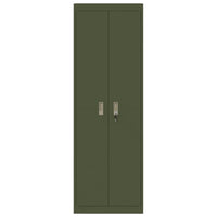 Armadio con archiviazione 2 pcs Verde oliva 60 x 40 x 180 cm 3406200
