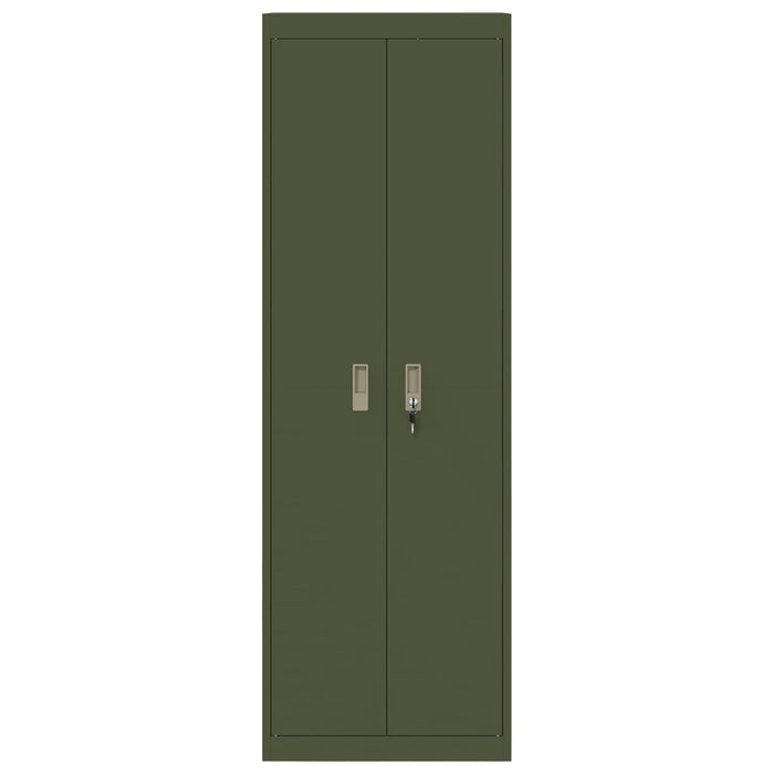Armadio con archiviazione 2 pcs Verde oliva 60 x 40 x 180 cm 3406200