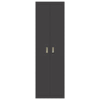 Armadio 2 pcs Nero 60 x 40 x 200 cm Acciaio laminato a freddo 3406202