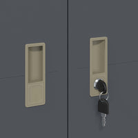 Armadio con archiviazione 2 pcs Antracite 60 x 40 x 200 cm 3406204