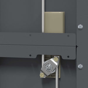 Armadio con archiviazione 2 pcs Antracite 60 x 40 x 200 cm 3406204