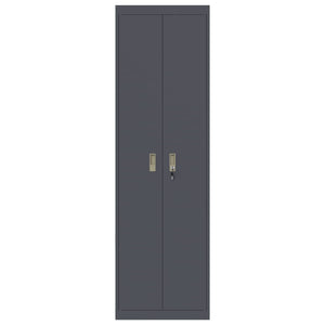 Armadio con archiviazione 2 pcs Antracite 60 x 40 x 200 cm 3406204