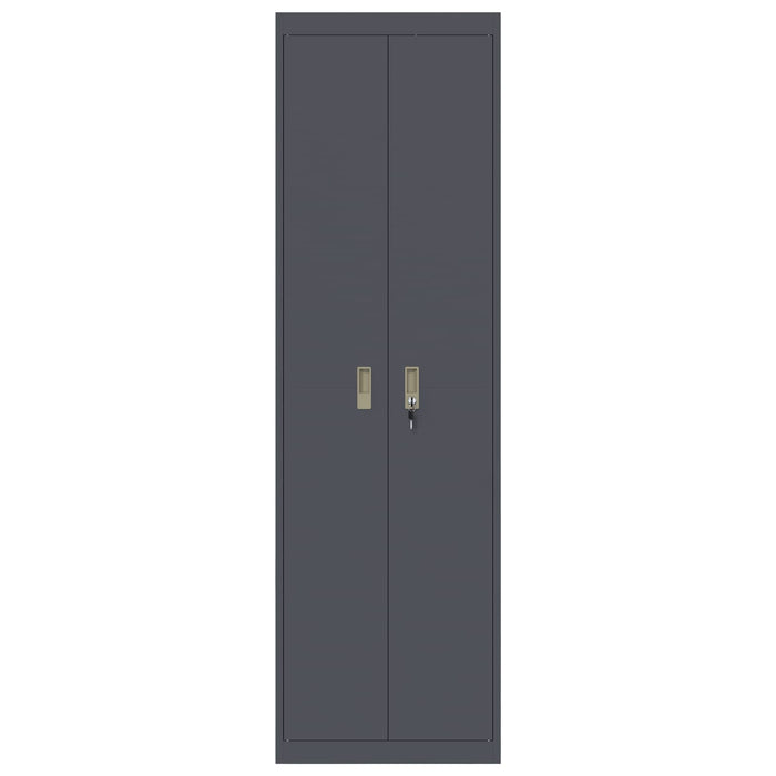 Armadio con archiviazione 2 pcs Antracite 60 x 40 x 200 cm 3406204
