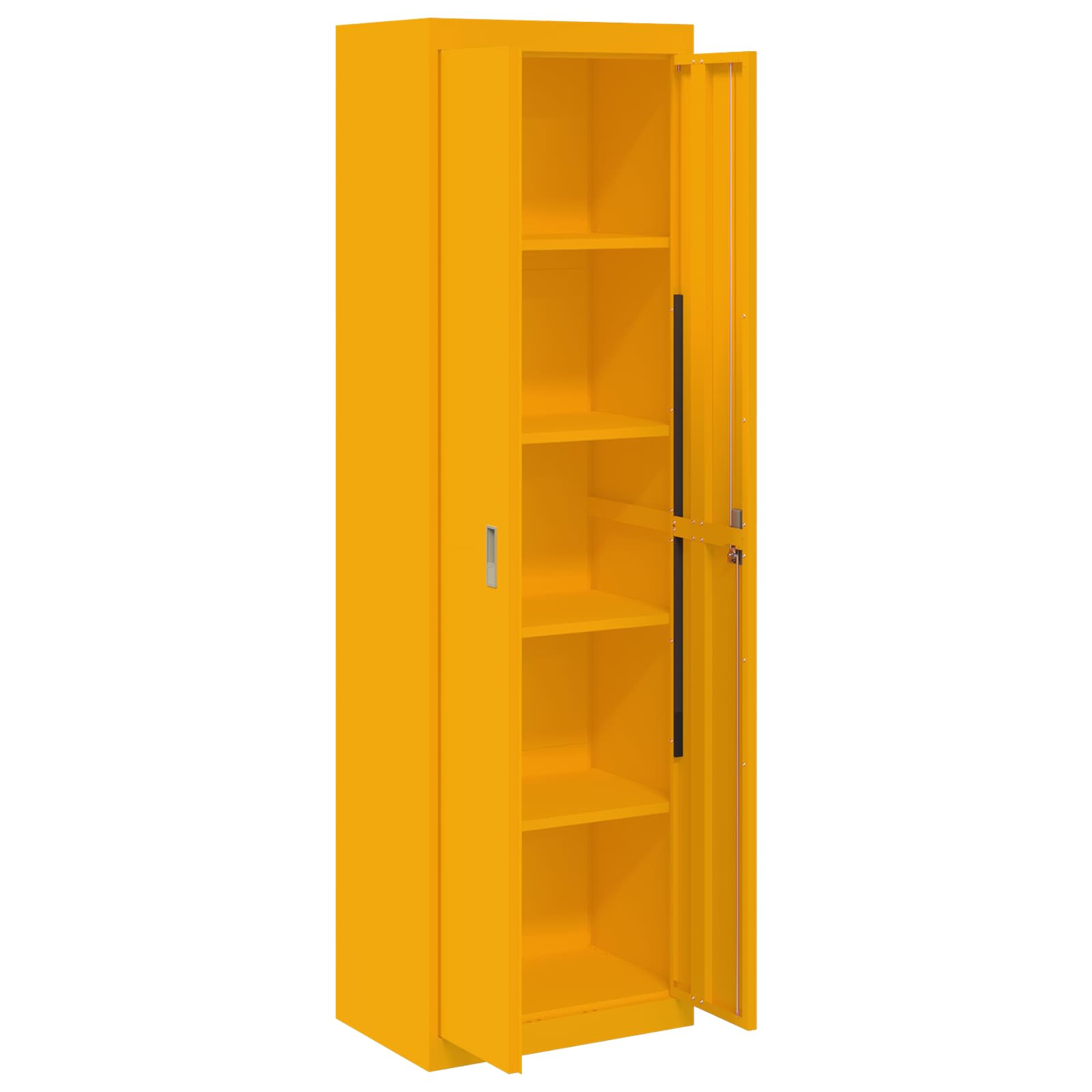 Armadio con archiviazione 2 pcs Giallo senape 60 x 40 x 200 cm 3406205