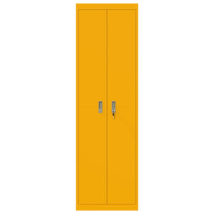 Armadio con archiviazione 2 pcs Giallo senape 60 x 40 x 200 cm 3406205