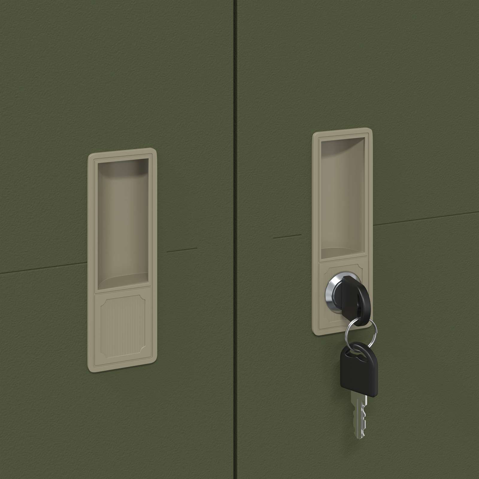 Armadio con archiviazione 2 pcs Verde oliva 60 x 40 x 200 cm 3406206