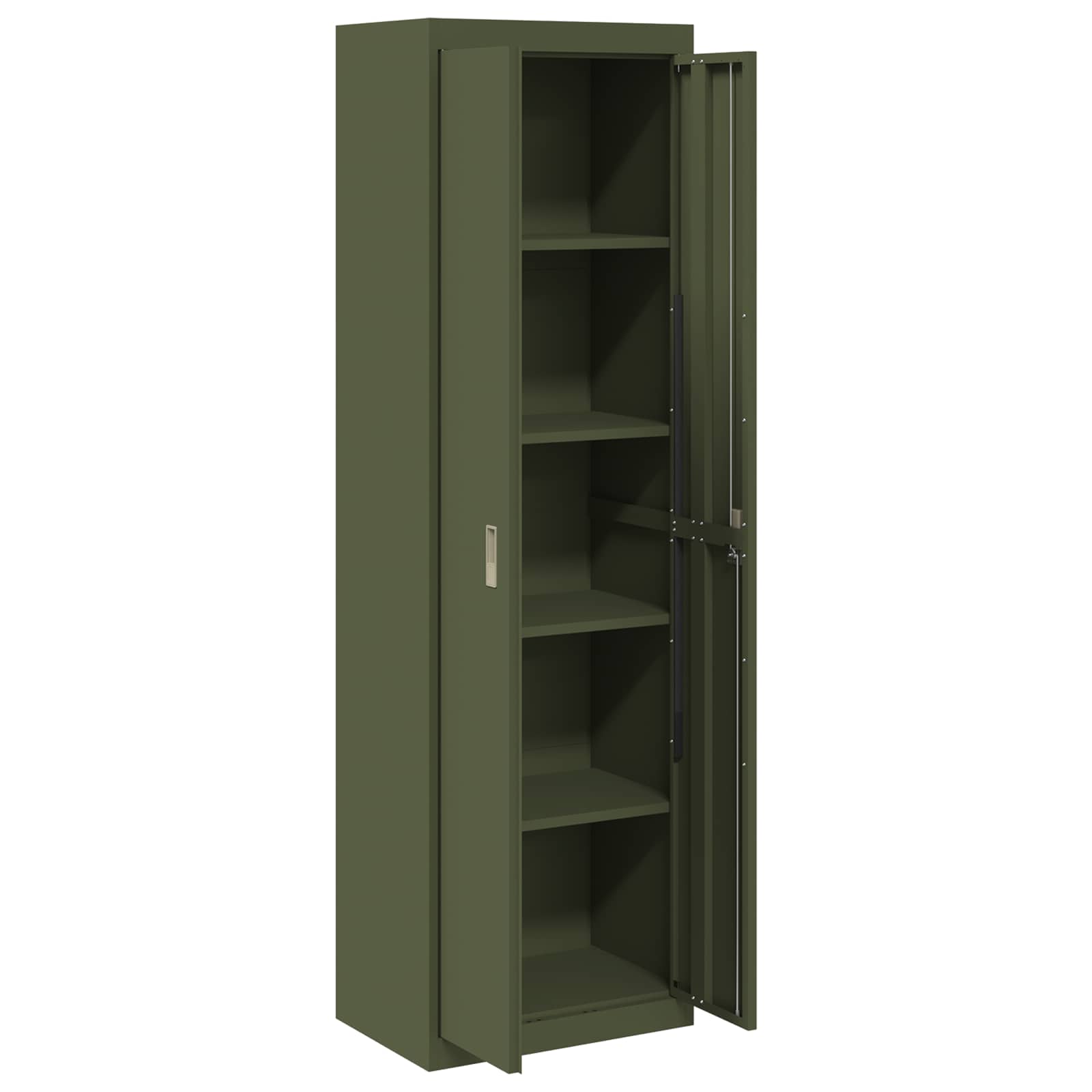 Armadio con archiviazione 2 pcs Verde oliva 60 x 40 x 200 cm 3406206