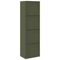 Armadio con archiviazione 2 pcs Verde oliva 60 x 40 x 200 cm 3406206