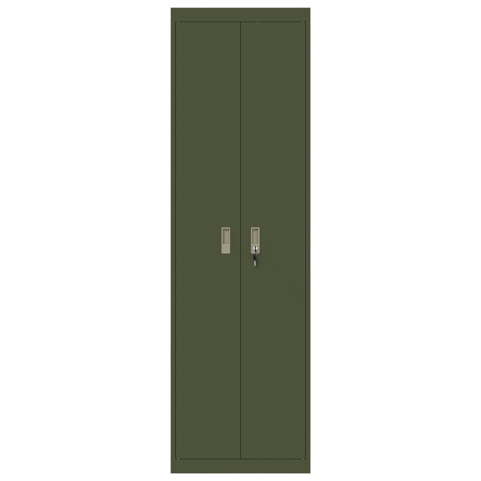 Armadio con archiviazione 2 pcs Verde oliva 60 x 40 x 200 cm 3406206