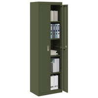 Armadio con archiviazione 2 pcs Verde oliva 60 x 40 x 200 cm 3406206