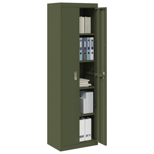 Armadio con archiviazione 2 pcs Verde oliva 60 x 40 x 200 cm 3406206