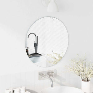 Specchio da parete Rotondo-Specchio a Muro-Specchio Decorativo ? 50 cm vetro temperato